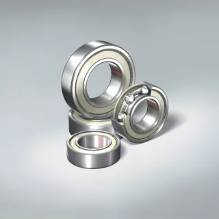 Stainless steel deep groove ball bearings are corrosion resistant when exposed to moisture and several other media