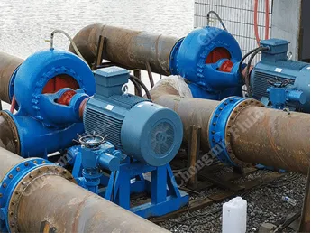 Pompa aliran campuran yang digunakan dalam proyek pemeliharaan air