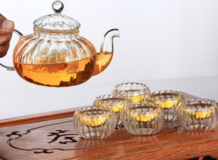 50ml Double wall heat resistance glass tea pot cup glass cups