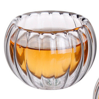 50ml Double wall heat resistance glass tea pot cup glass cups