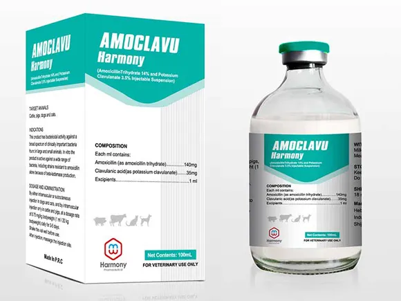 Amoxicillin 14% and Clavulanate 3.5% suspension
