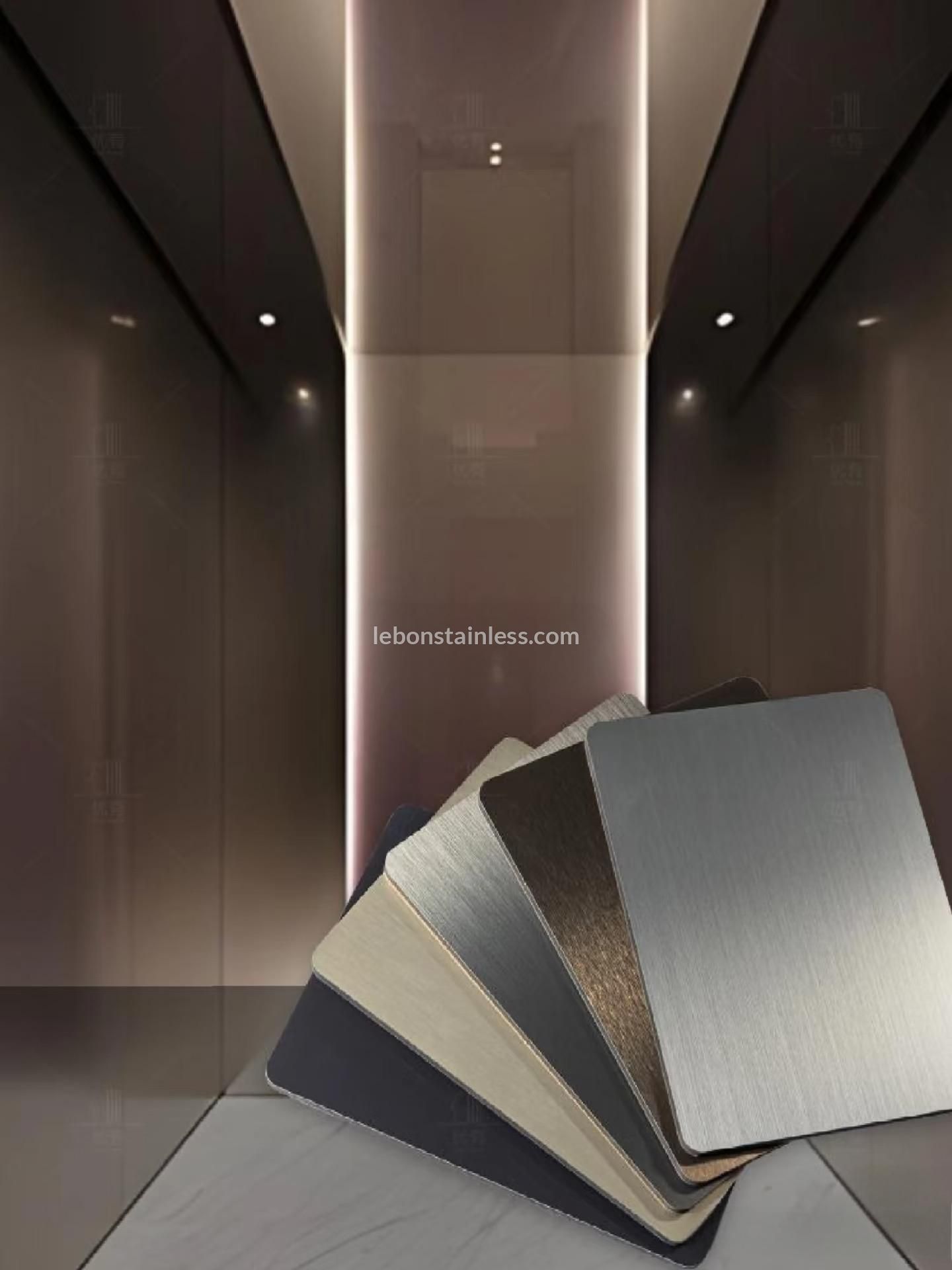 Stainless Steel NO.4 / Mirror Polishing & Aluminum Brushed Finish in Interior Design