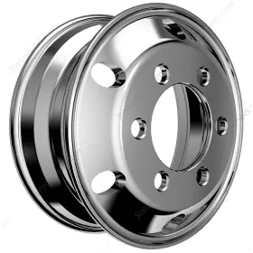 Forged aluminum alloy truck wheel 19.5X6.75