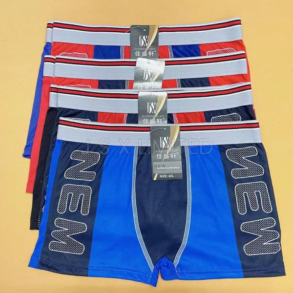 شعار مخصص حزام boxershorts الرجال الملابس الداخلية المطبوعة الملاكم أوم مع الرمادي