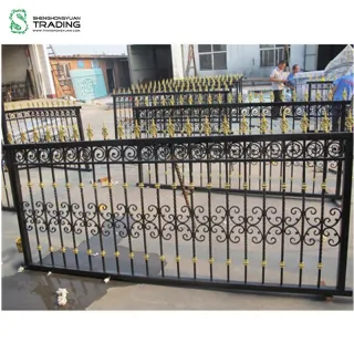 Wrought Iron Metal Steel Fence Panels