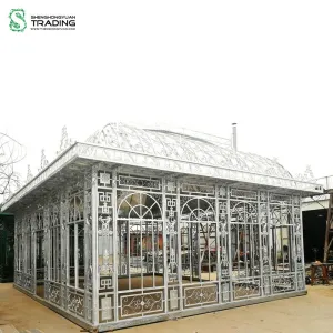 Orangerie de ferro forjado galvanizado a quente