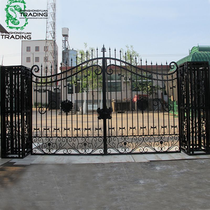Latest Wrought Iron Entrance Driveway Gate Design