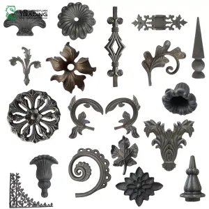 Ornamenti decorativi in ​​acciaio fuso
