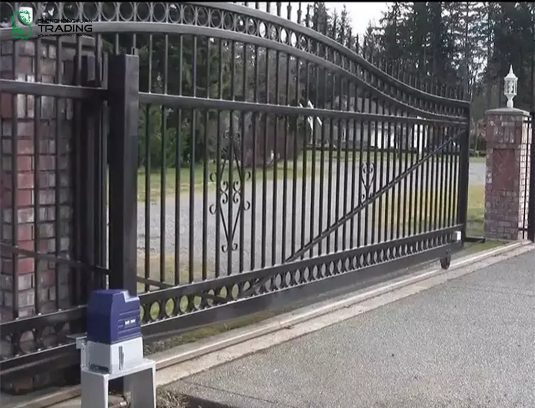 Wrought Iron Steel Aluminum Sliding Entry Gate