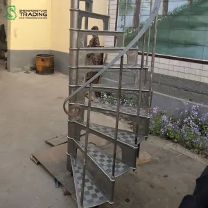 Escalier et escalier en colimaçon en métal intérieur/extérieur
