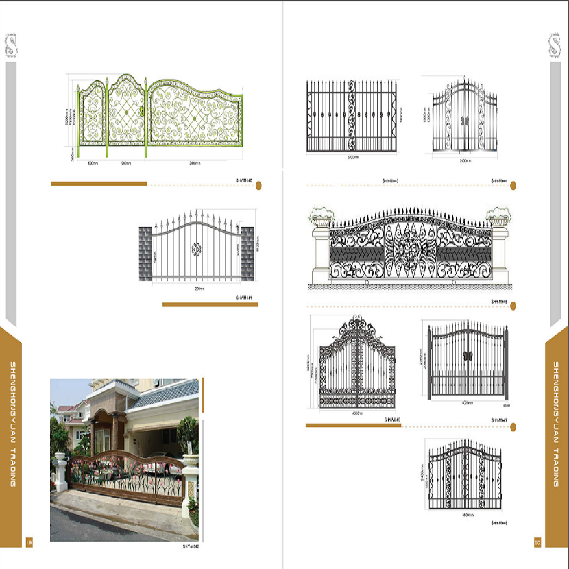 Wrought Iron Steel Fence