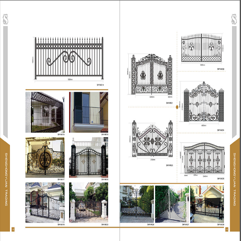 Wrought Iron Steel Fence