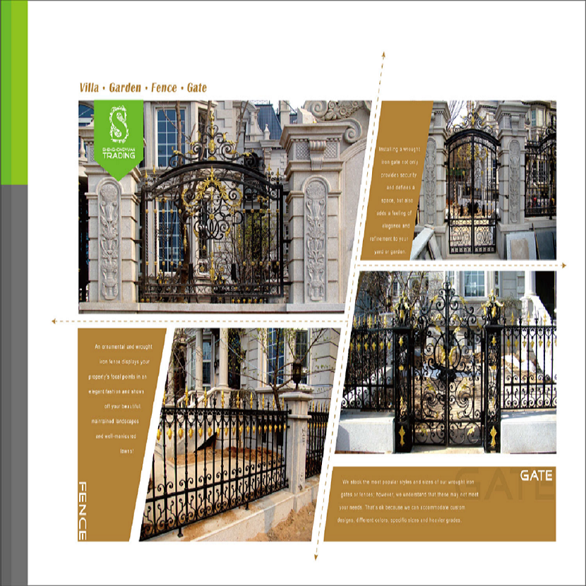 Wrought Iron Steel Fence