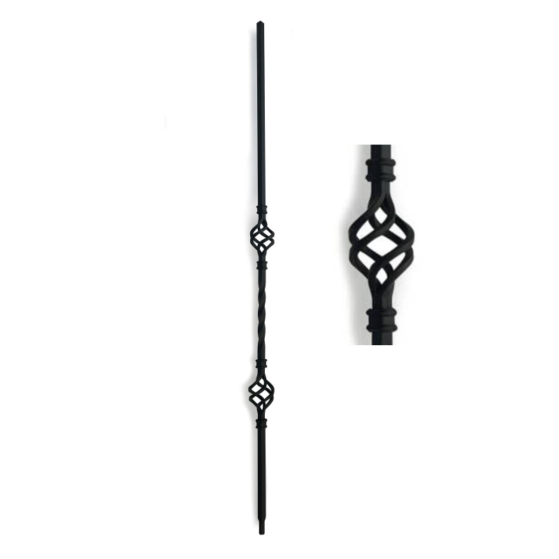 Black Powder Coated Wrought Iron Pickets