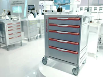 What should be paid attention to when designing a hospital emergency trolley ?