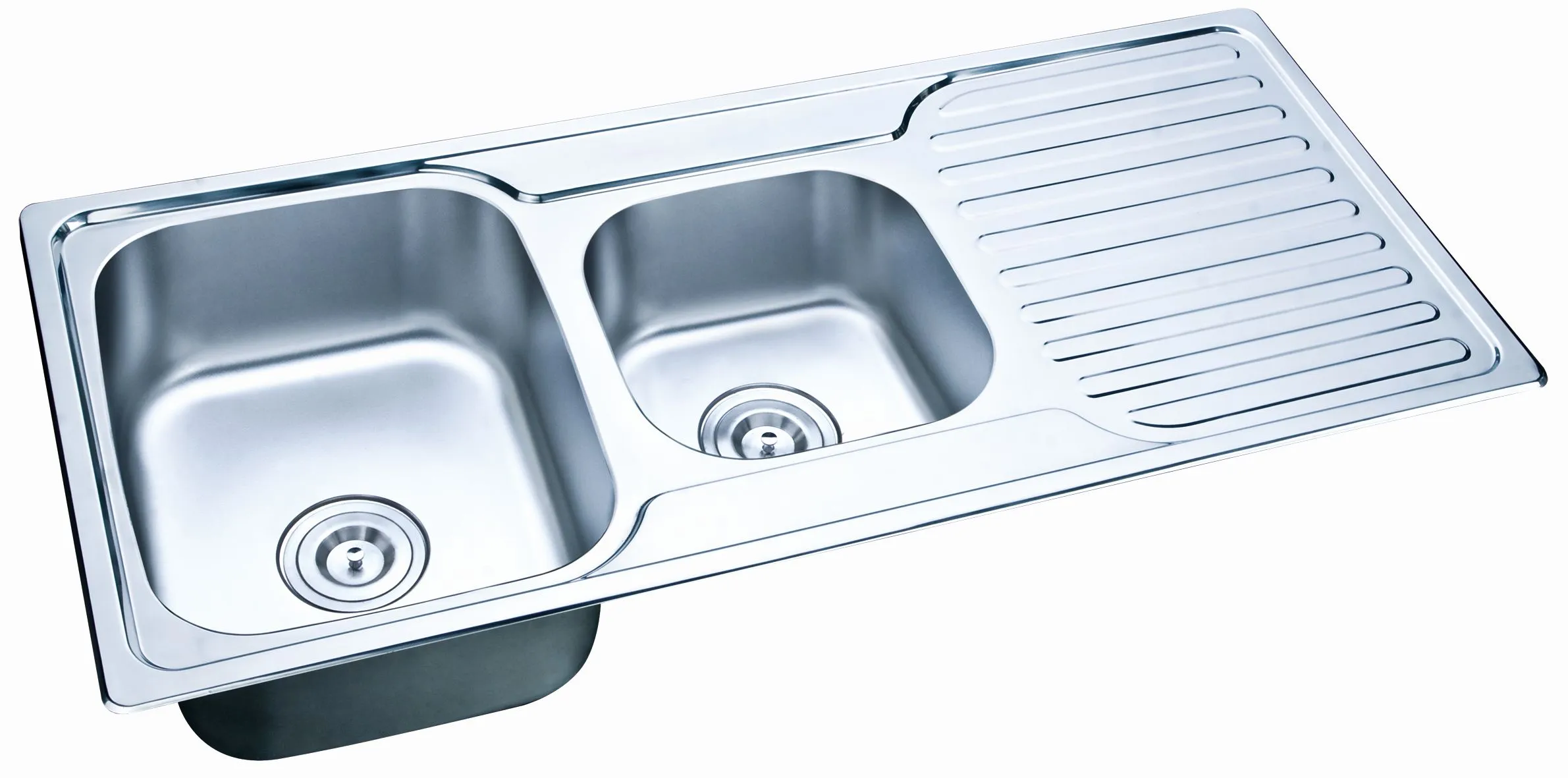 Foshan square double bowl washing sink 10848BS