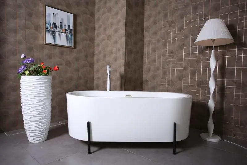 Sanitary Ware Oval White Freestanding bathtub BA-8220