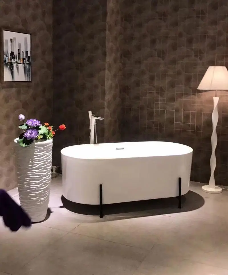 Sanitary Ware Oval White Freestanding bathtub BA-8220