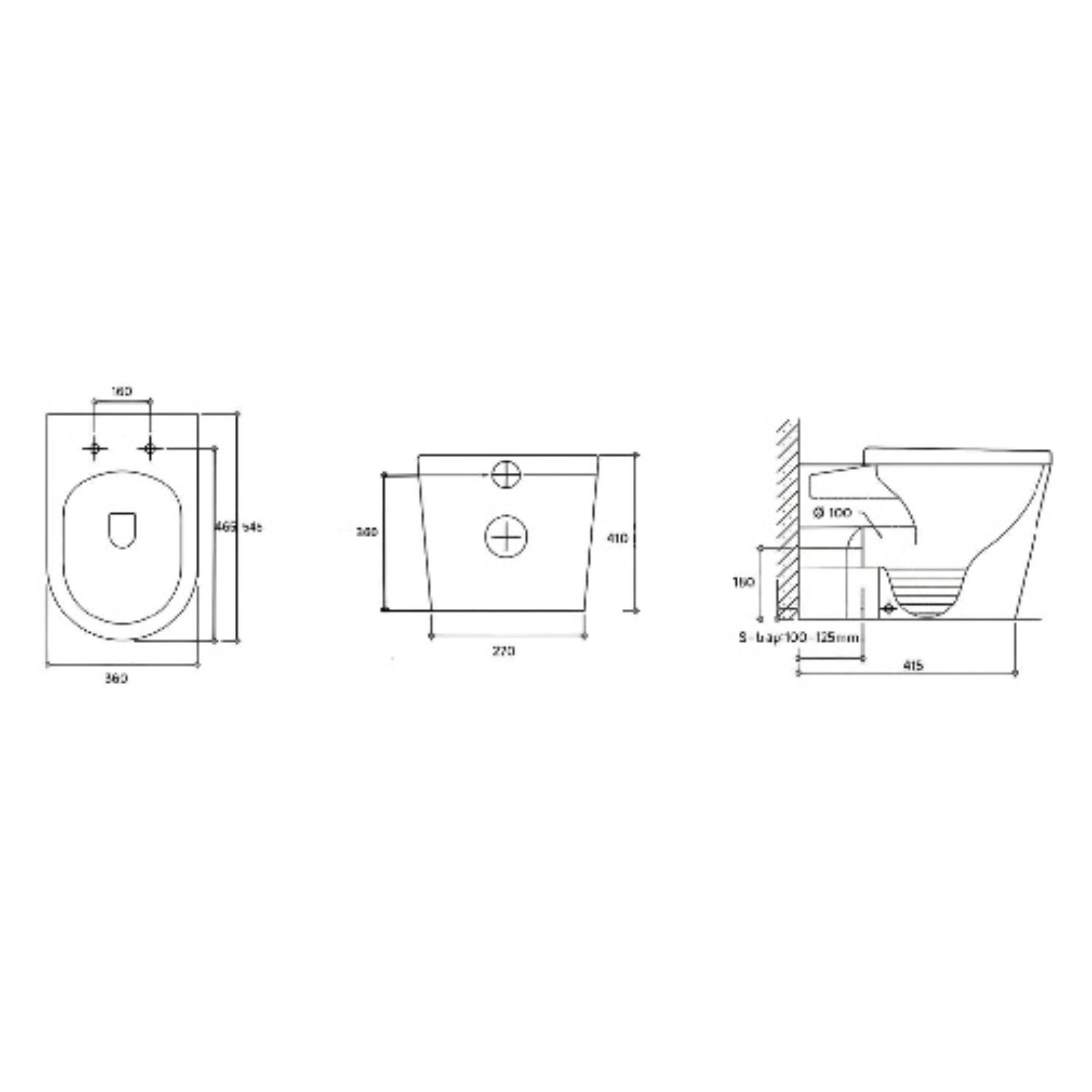 Watermark Dual Flush system Ground to install toilet