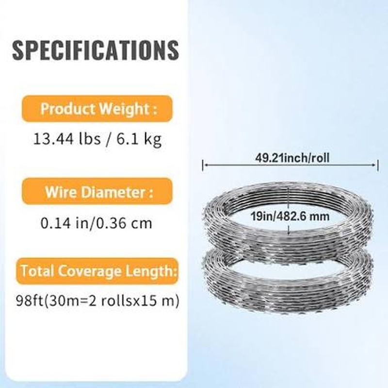 Galvanized Concertina Razor Wire