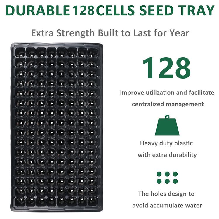 128 Cell Plastic Plug Trays