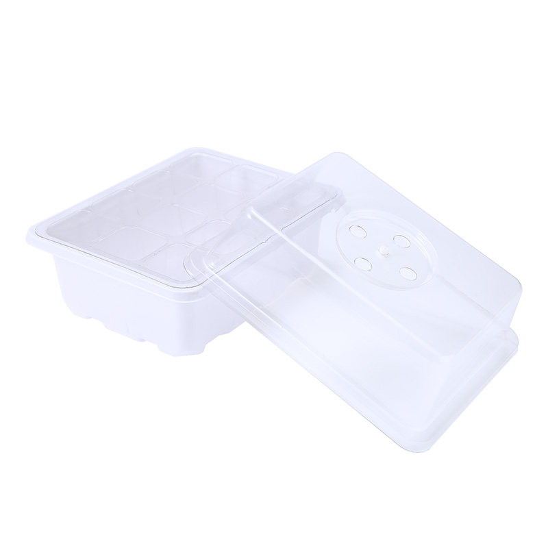 Sturdy plastic reusable seed starting trays