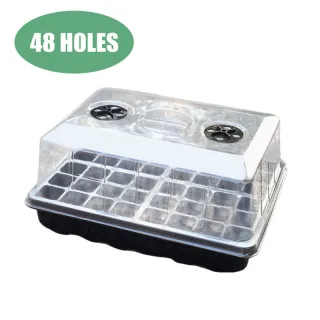 Plastic seed trays cover with lids