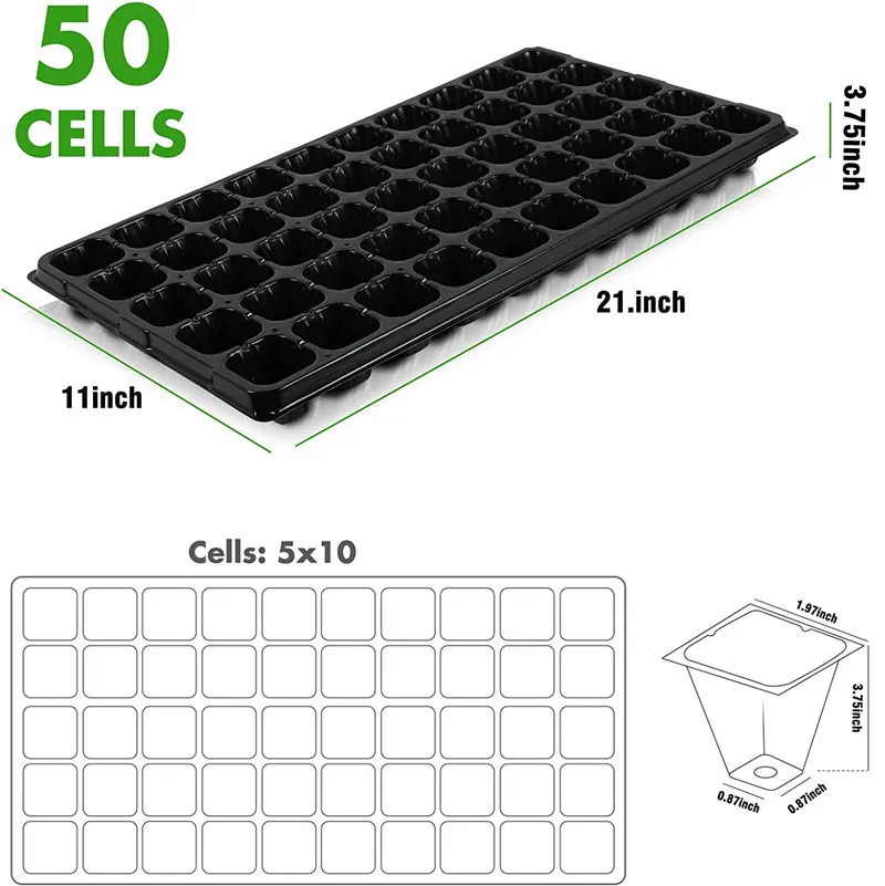 50 Holes Plant Plug Trays