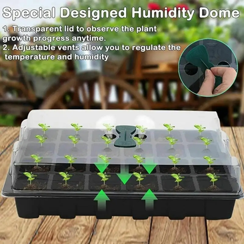 thumbnail image 2 of Starting Gardens Seed Propagation Trays – 150 Inserts, 900 Total Cells For Germination 2 of 4