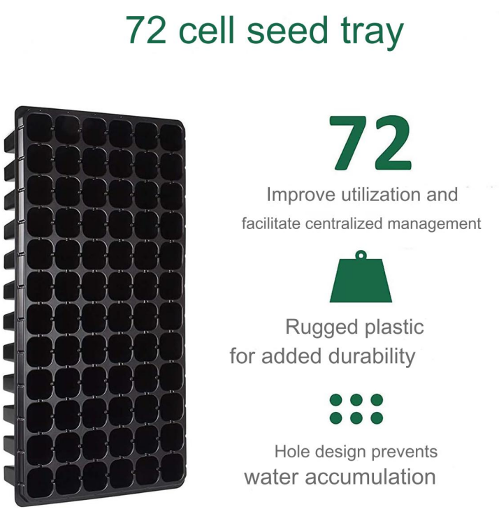 Maximize Your Seedling Success with a 72-Cell Seed Plant Growing Tray