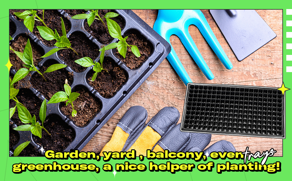 200 Cells Extra Large Plastic Plant Seedling Trays