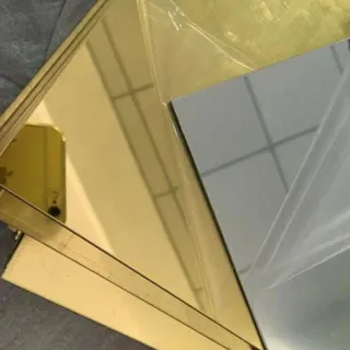 303 Stainless Steel Gold Mirror Plate