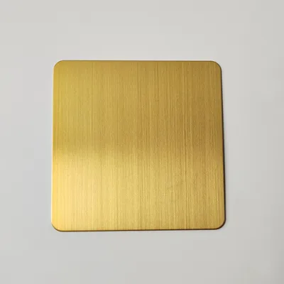 303 Stainless Steel Golden Brushed Plate