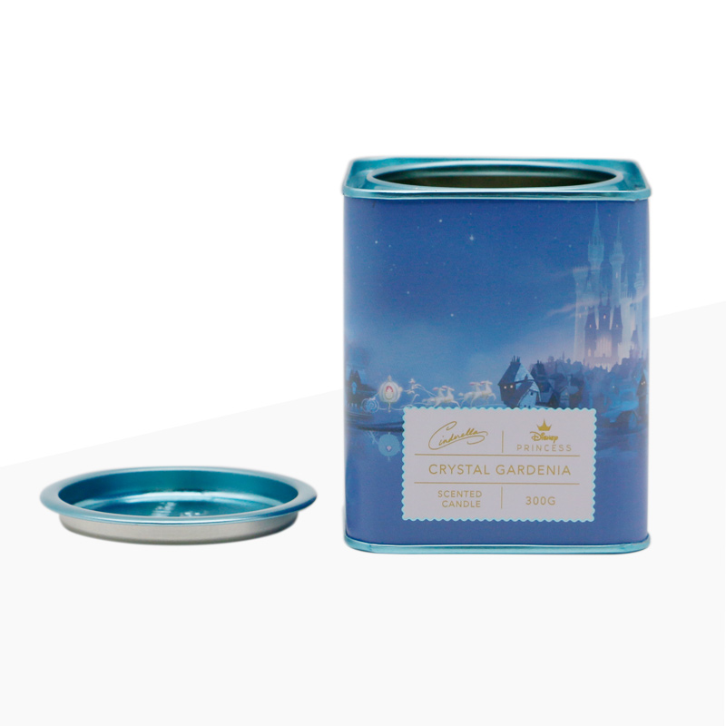 Decorative Tea Tins, Red Tea Tin, Square Green Tin Box