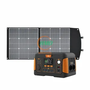 500W Off-grid Solar Generator System Green and Clean Power Supply Emergency Power Supply Renewable Energy Generator Large Capacity Portable Power Station Wireless Charger Foldable Solar Charger
