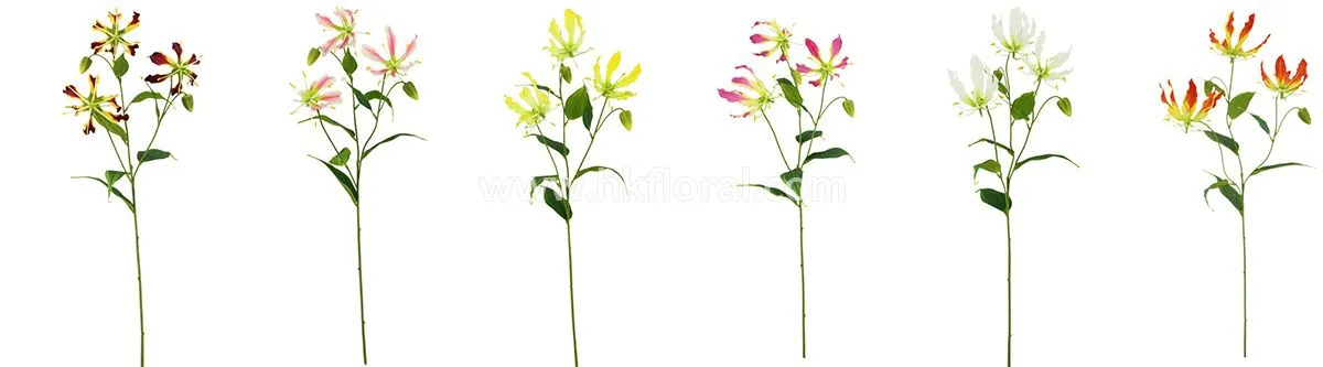 Artificial Gloriosa Spray Detailed Images