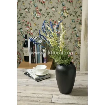 Artificial Flower for Home Deco, 52CM Plastic Garden Lavender Bush x 6 Branch
