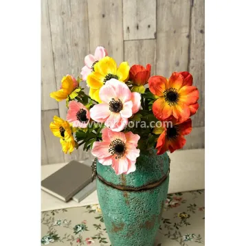 Artificial Flower, Home Deco, 56cm Anemone Sparyx 3