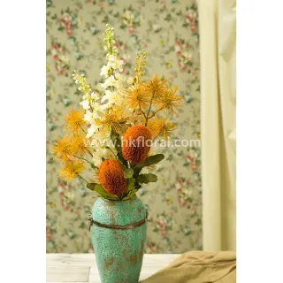 Artificial Flower, Home Deco, 79cm Delphinium Spray/ Dry Color