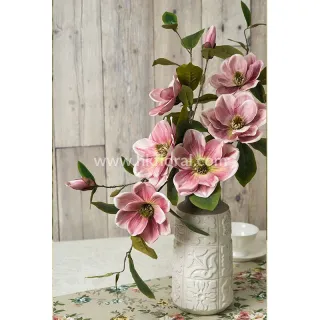 Artificial Flower for Home Deco, 83cm Magnolia Spray x 2 FL