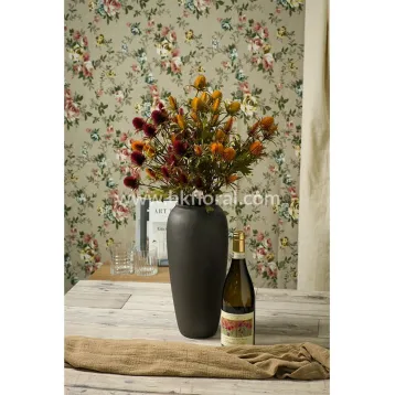 Artificial Flower, Home Deco, 68cm Sea Holly Spray x 10/7 Lvs/ Dry Color