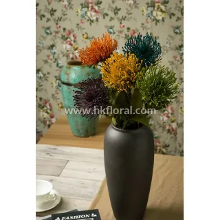Artificial Flower, Home Deco, 73cm Protea Spray/ Dry Color