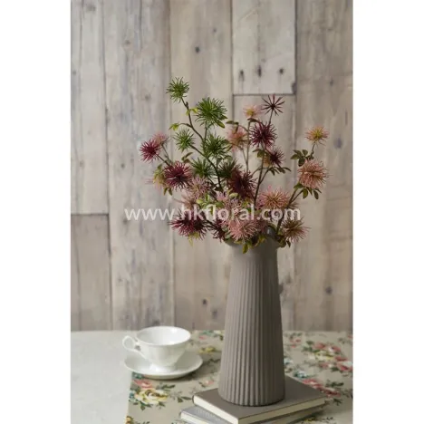 Artificial Flower for Home Deco, 53cm Mini Xanthium Spray x6/ Dry Color