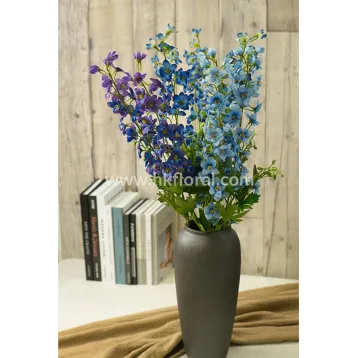 Artificial Flower for Home Deco, 79CM Delphinium Spray /25 FL