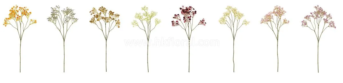 Artificial Flower, Home Deco, Gypso Spray x 10/70 Fl. /Dry Color
