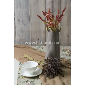 Artificial Flower for Home Deco, 44cm Garden Lavender Bundle x 12 Heads/Hemp-Wrapped/Dry Color