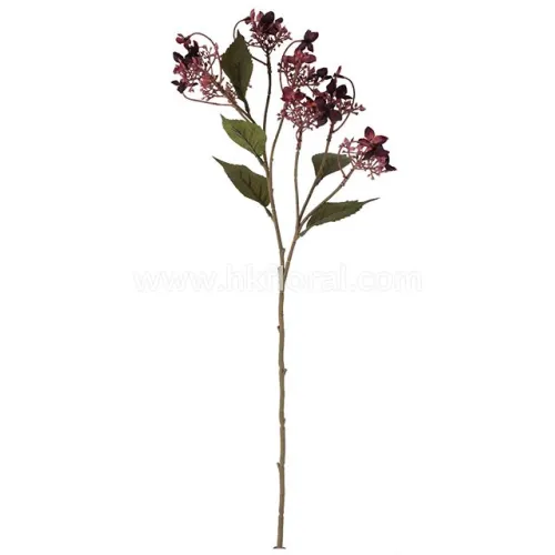 Artificial Flower, Home Deco, 62cm Wild Hydrangea Spray x 7/Dry Color
