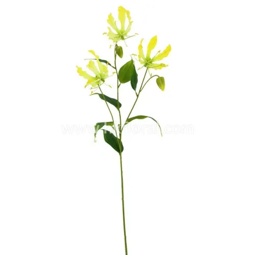 Artificial Flower 84cm Gloriosa Spray x3