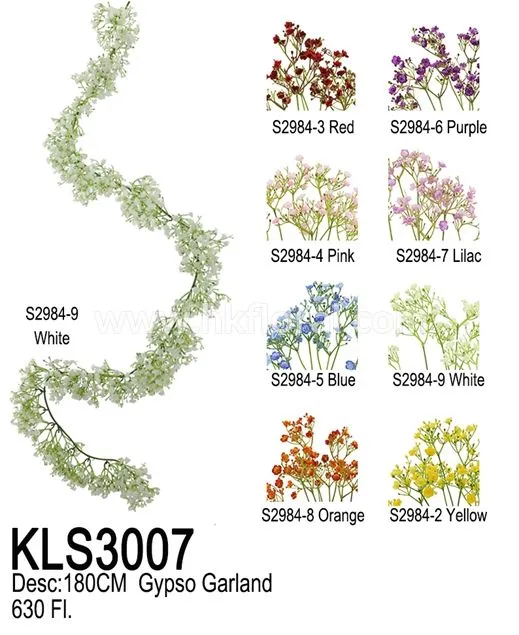 ARTIFICIAL FLOWER Gypso Garland/630 Fl.