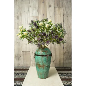 Artificial Flower Home Deco Sea Holly Spray